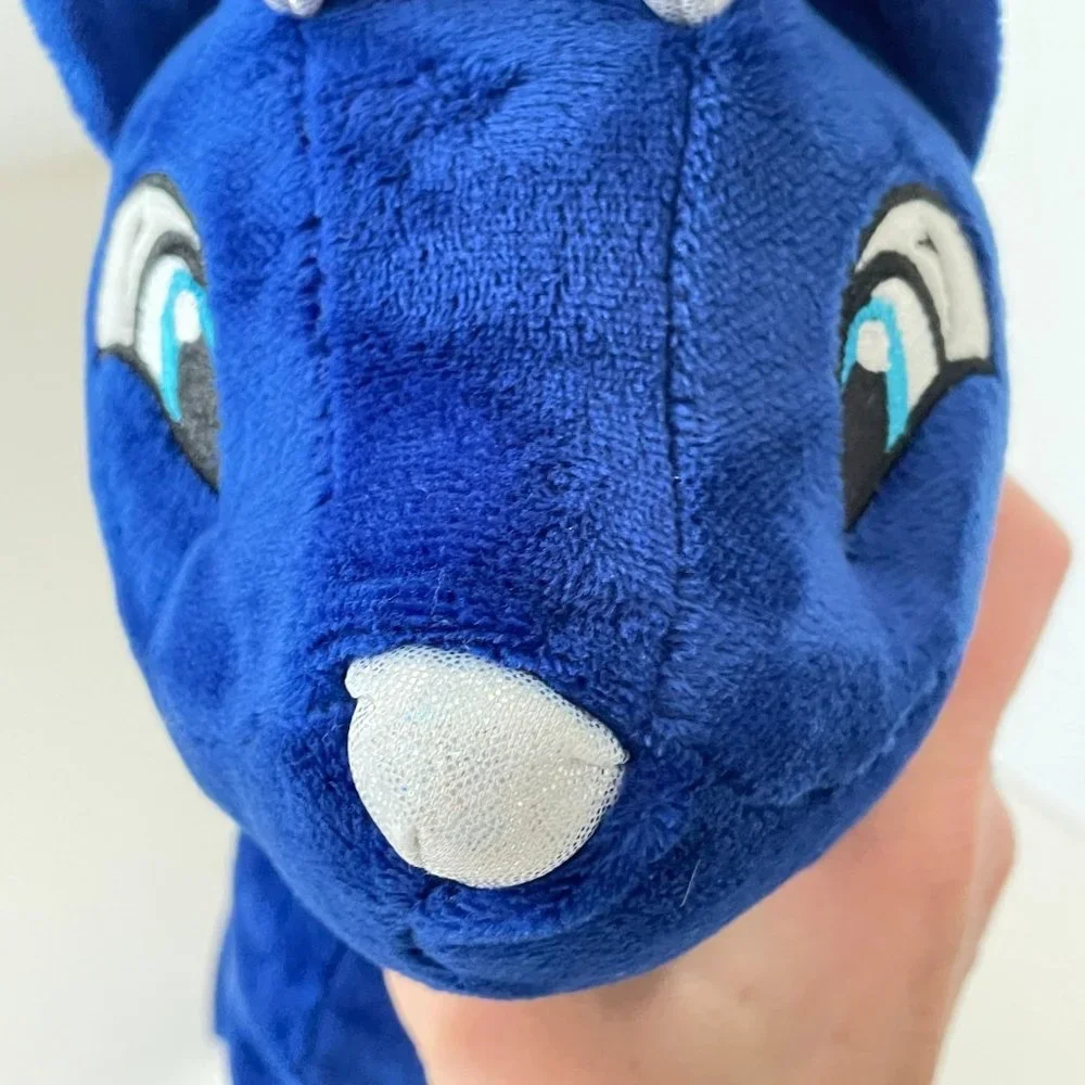Kellytoy Plush Santa’s Classic Reindeer Collection Prancer Blue & Silver Toy 10